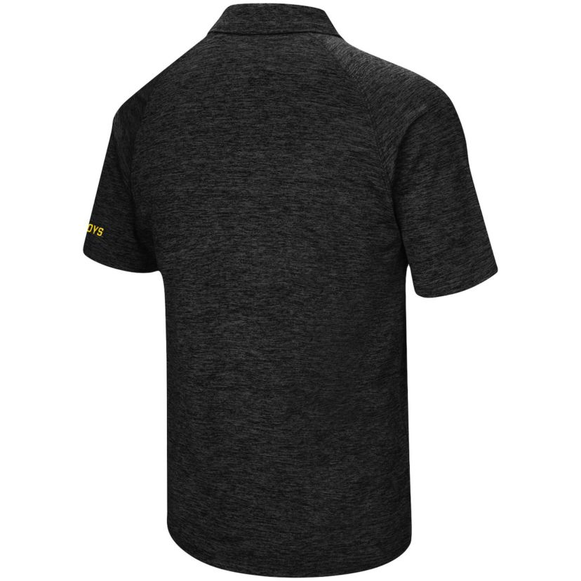 NCAA ed Wyoming Cowboys Primary Logo Down Swing Raglan Polo