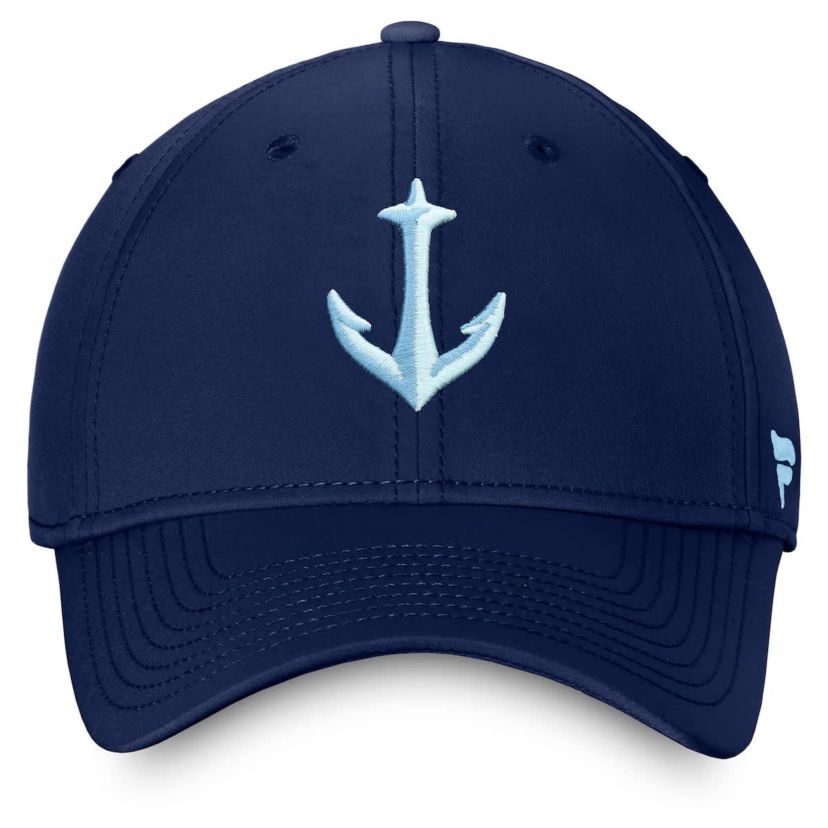 NHL Fanatics Deep Sea Seattle Kraken Secondary Logo Flex Hat