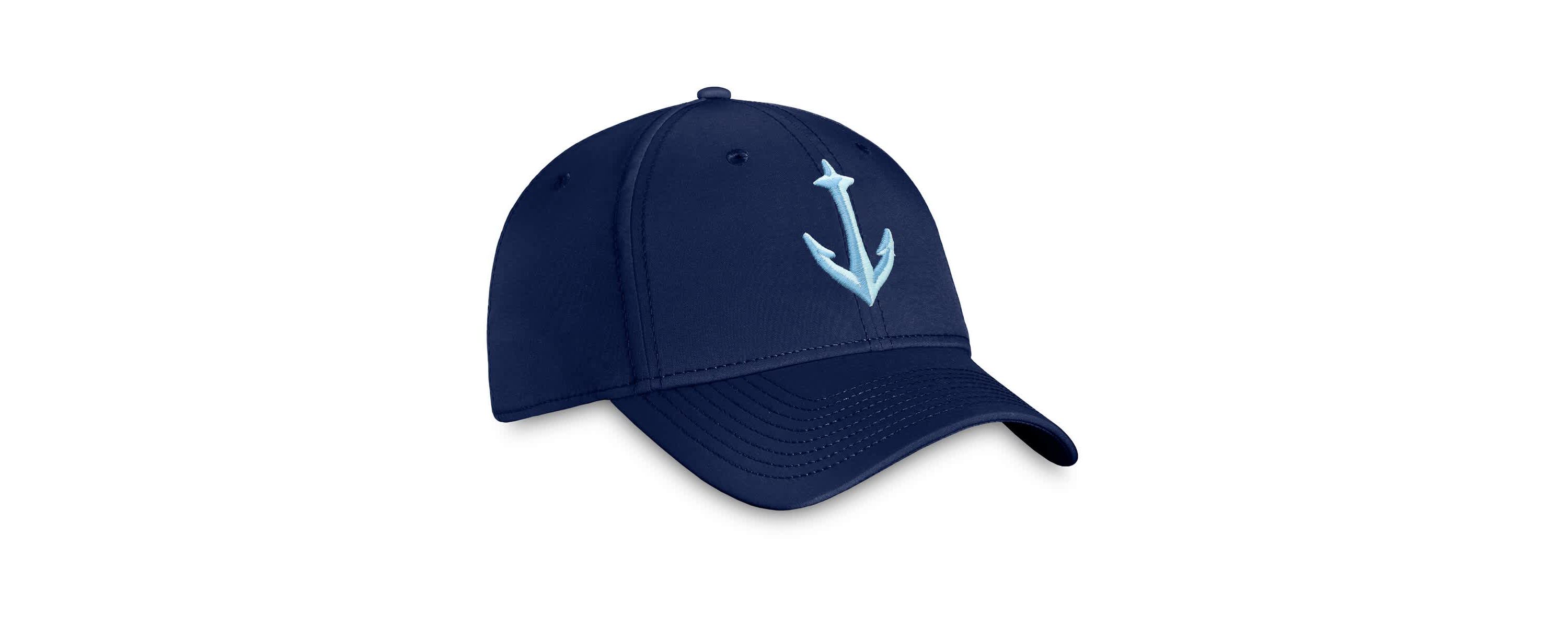 NHL Fanatics Deep Sea Seattle Kraken Secondary Logo Flex Hat