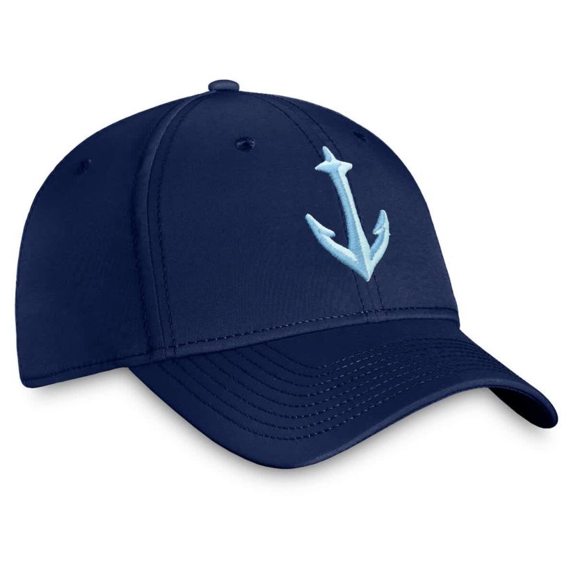 NHL Fanatics Deep Sea Seattle Kraken Secondary Logo Flex Hat