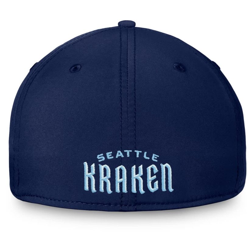 NHL Fanatics Deep Sea Seattle Kraken Secondary Logo Flex Hat