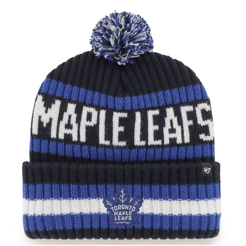 NHL Toronto Maple Leafs Bering Cuffed Knit Hat with Pom