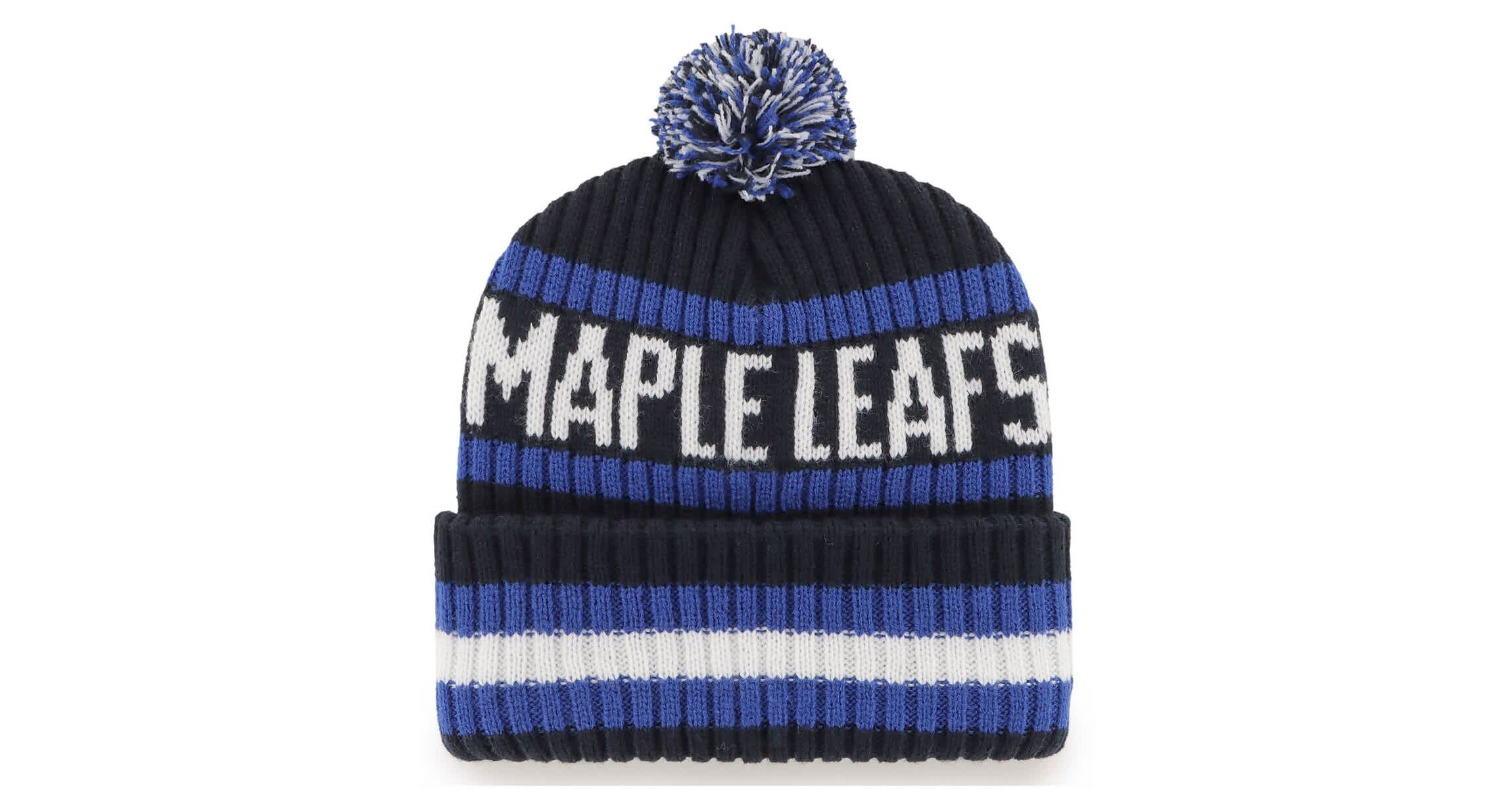 NHL Toronto Maple Leafs Bering Cuffed Knit Hat with Pom