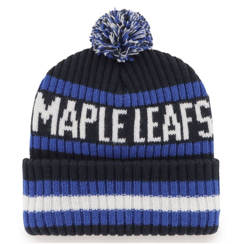 NHL Toronto Maple Leafs Bering Cuffed Knit Hat with Pom