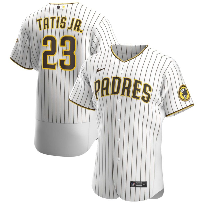 MLB Nike Fernando Tatís Jr. White/Brown San Diego Padres Home Authentic Player Jersey