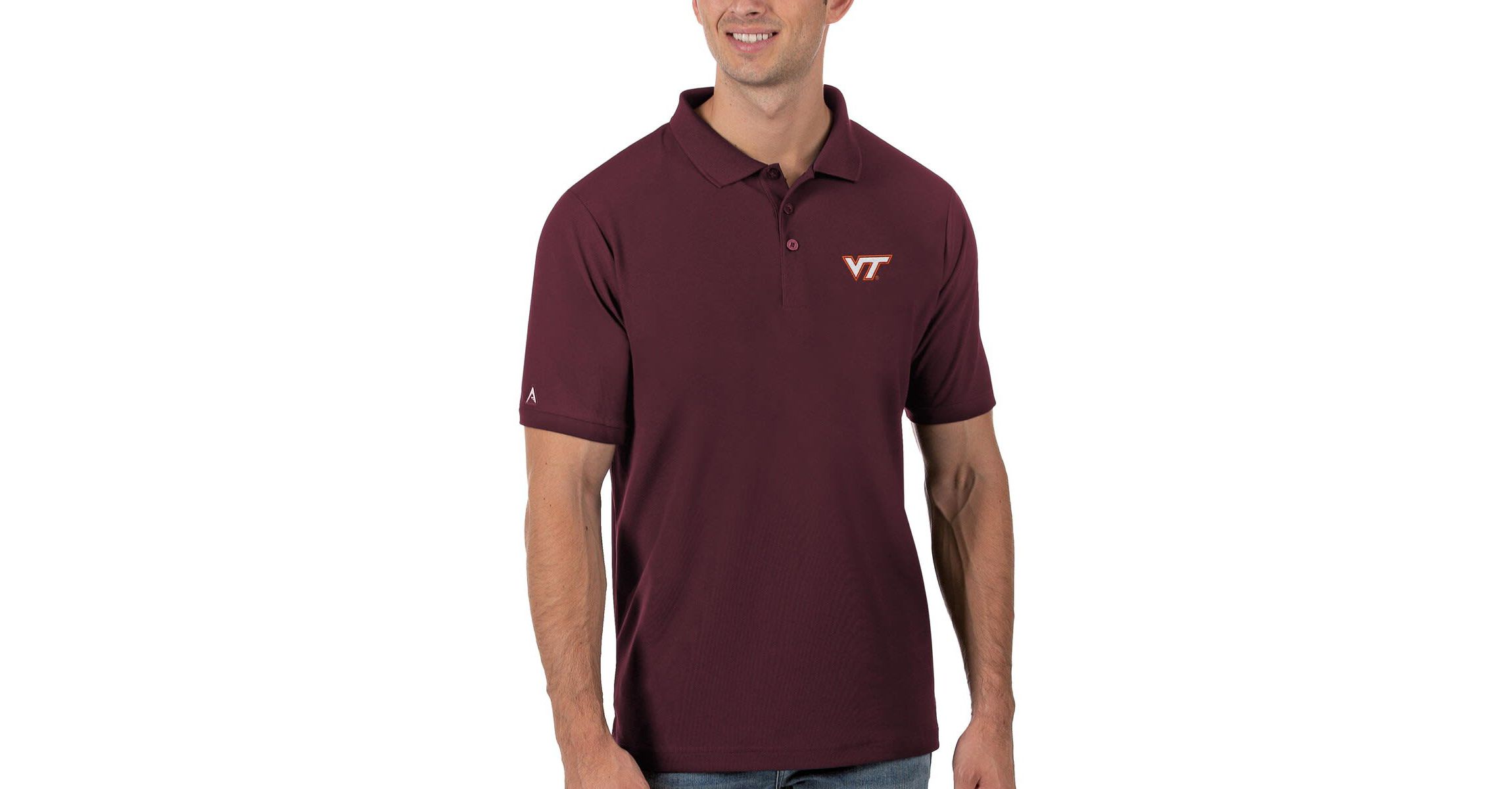 NCAA Virginia Tech Hokies Team Legacy Pique Polo