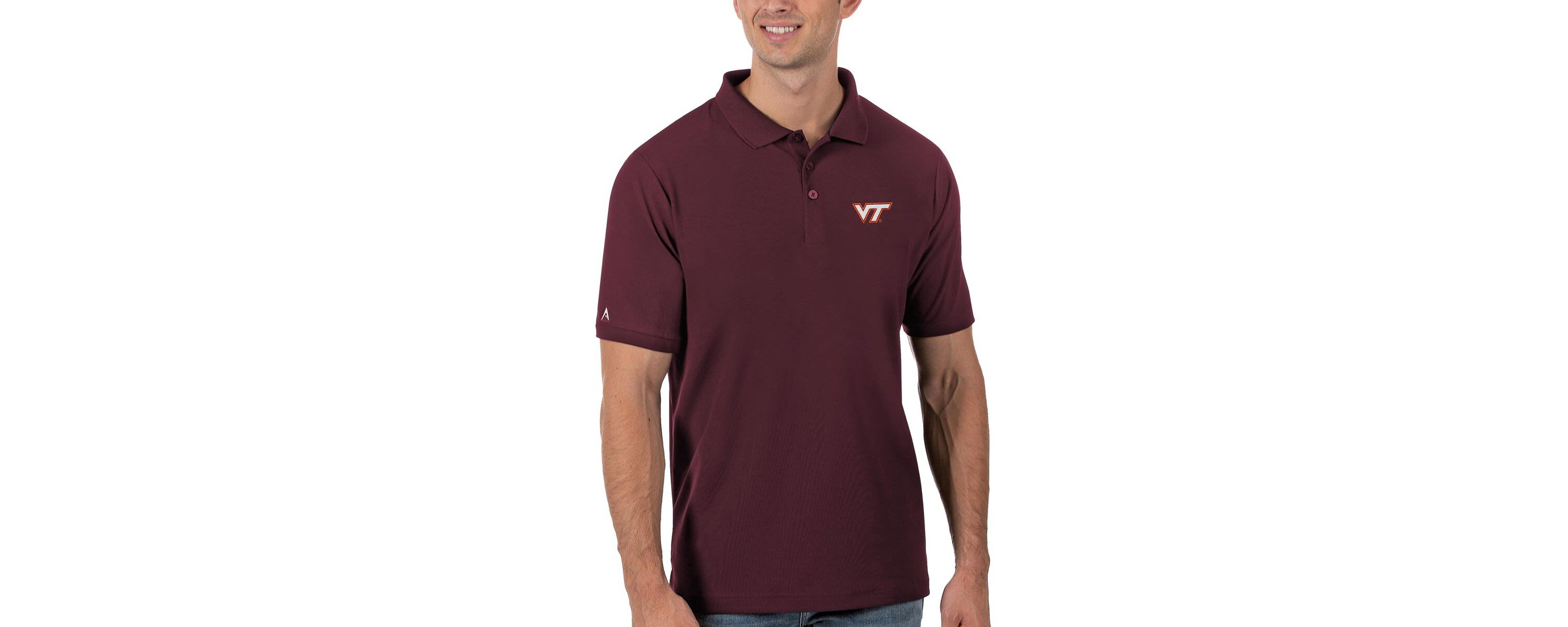 NCAA Virginia Tech Hokies Team Legacy Pique Polo