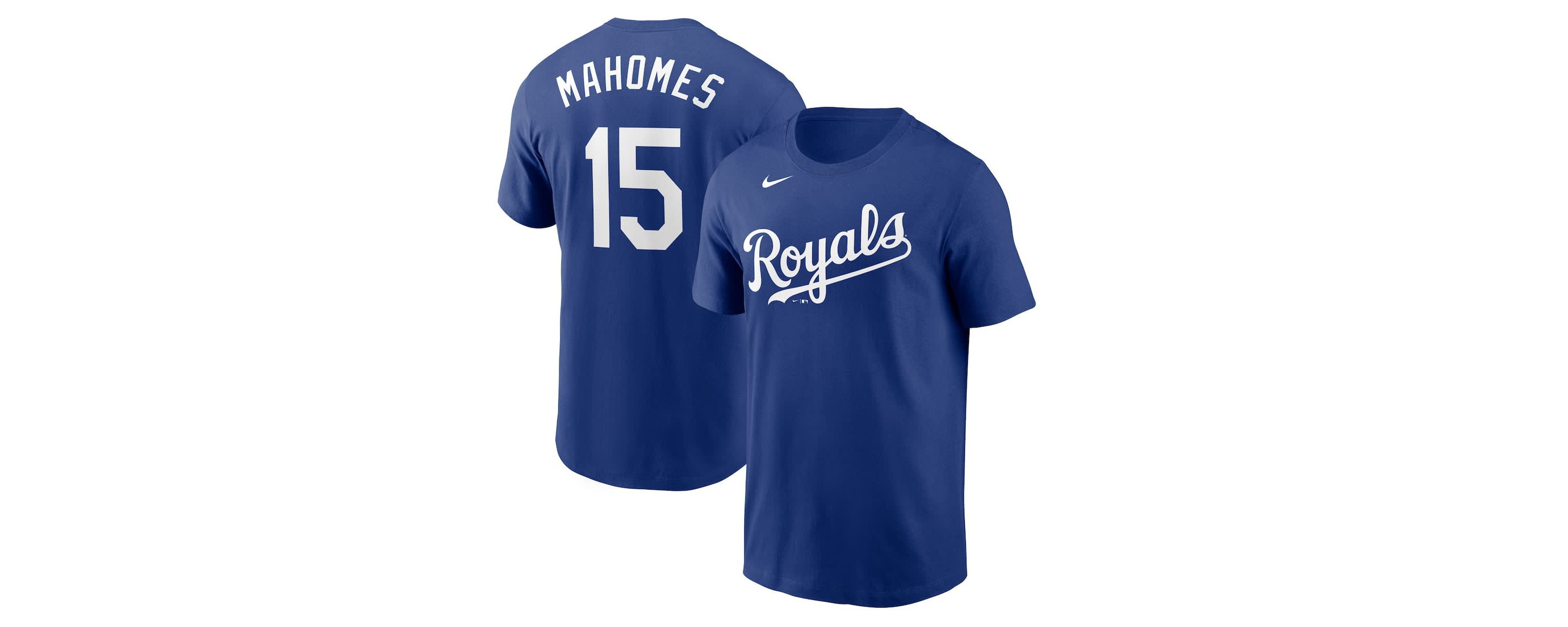 MLB Nike Patrick Mahomes Kansas City Royals Name & Number T-Shirt