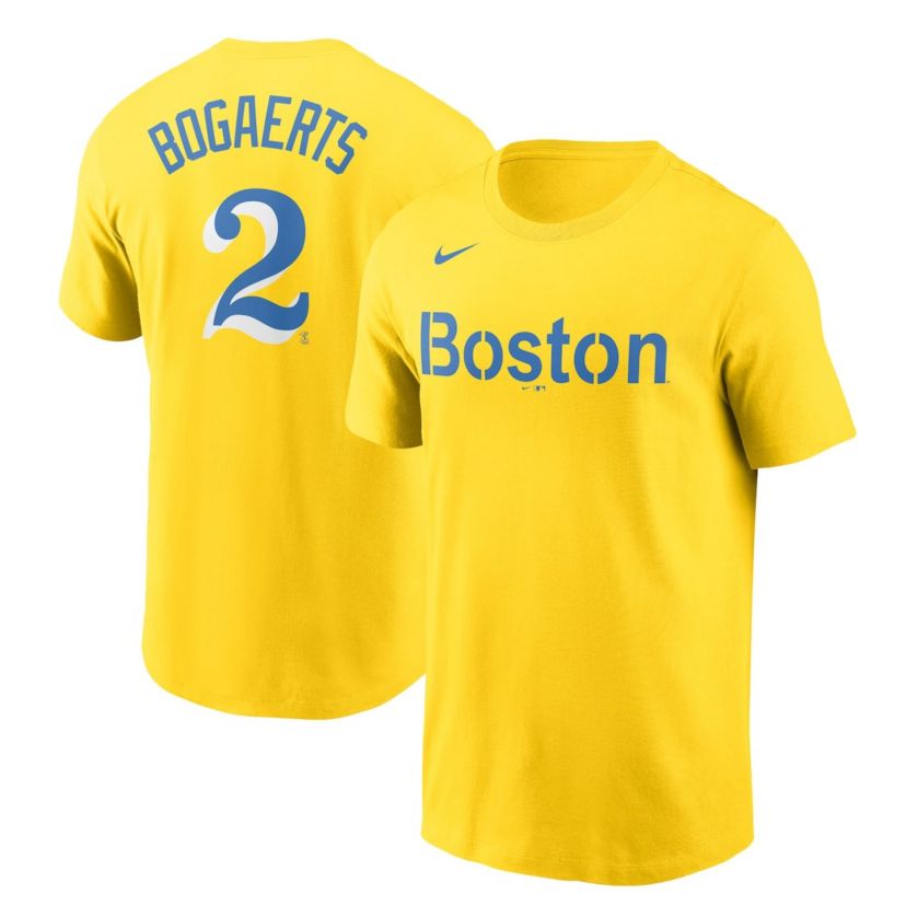 Boston Red Sox MLB Nike Xander Bogaerts Boston Sox City Connect Name & Number T-Shirt
