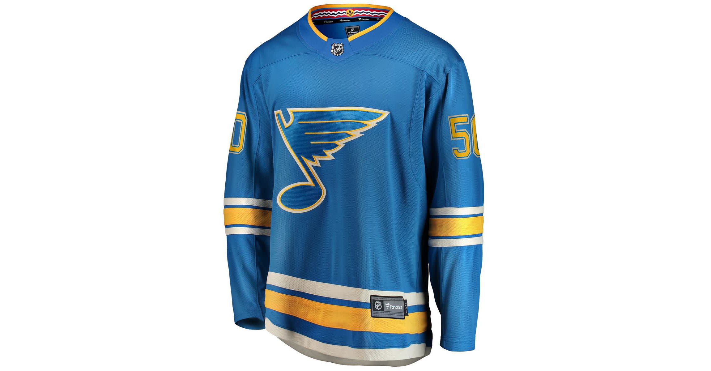 NHL Fanatics Jordan Binnington St. Louis Blues Breakaway Jersey