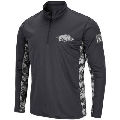 NCAA Arkansas Razorbacks OHT Military Appreciation Digital Lightweight Quarter-Zip Pullover