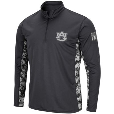 NCAA Auburn Tigers OHT Military Appreciation Digital Lightweight Quarter-Zip Pullover