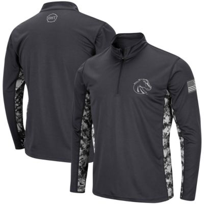 NCAA Boise State Broncos OHT Military Appreciation Digital Lightweight Quarter-Zip Pullover