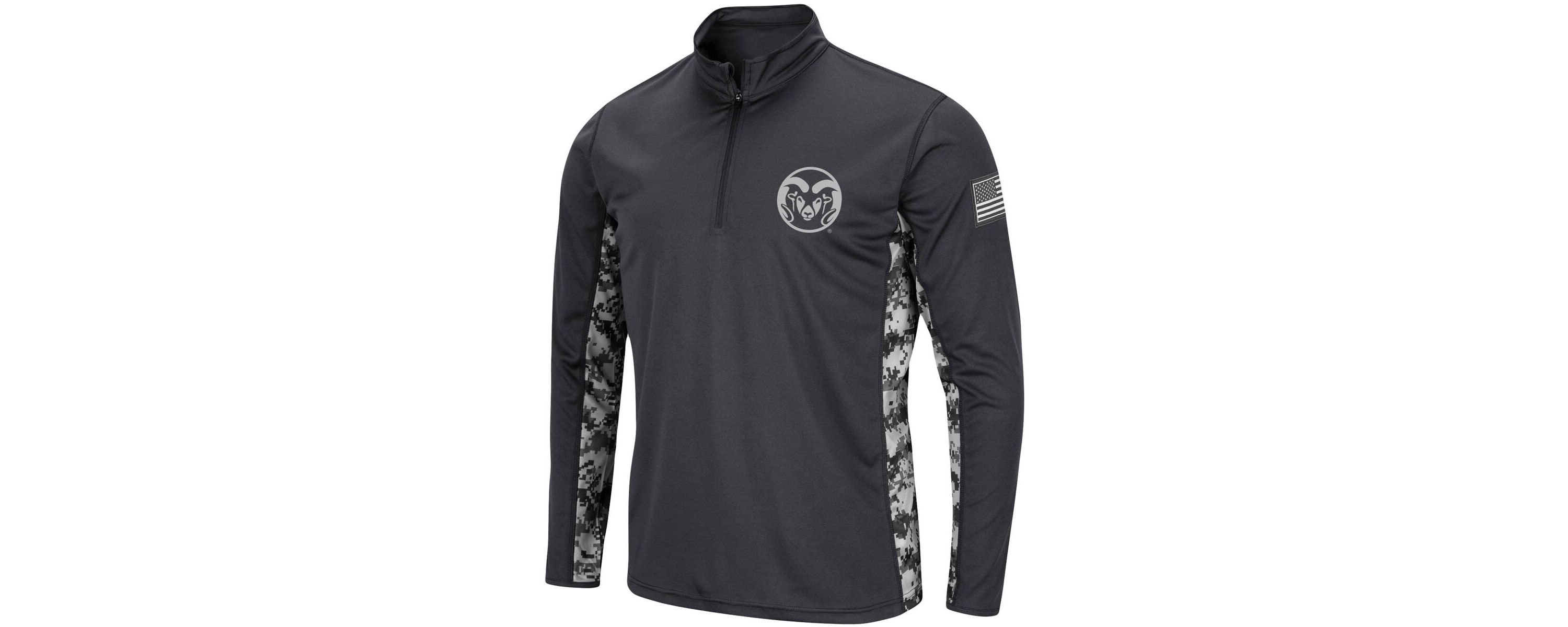 NCAA Colorado State Rams OHT Military Appreciation Digital Lightweight Quarter-Zip Pullover