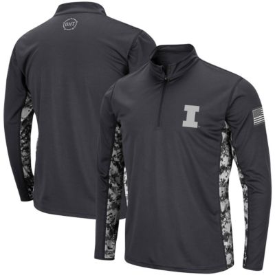 NCAA Illinois Fighting Illini OHT Military Appreciation Digital Lightweight Quarter-Zip Pullover