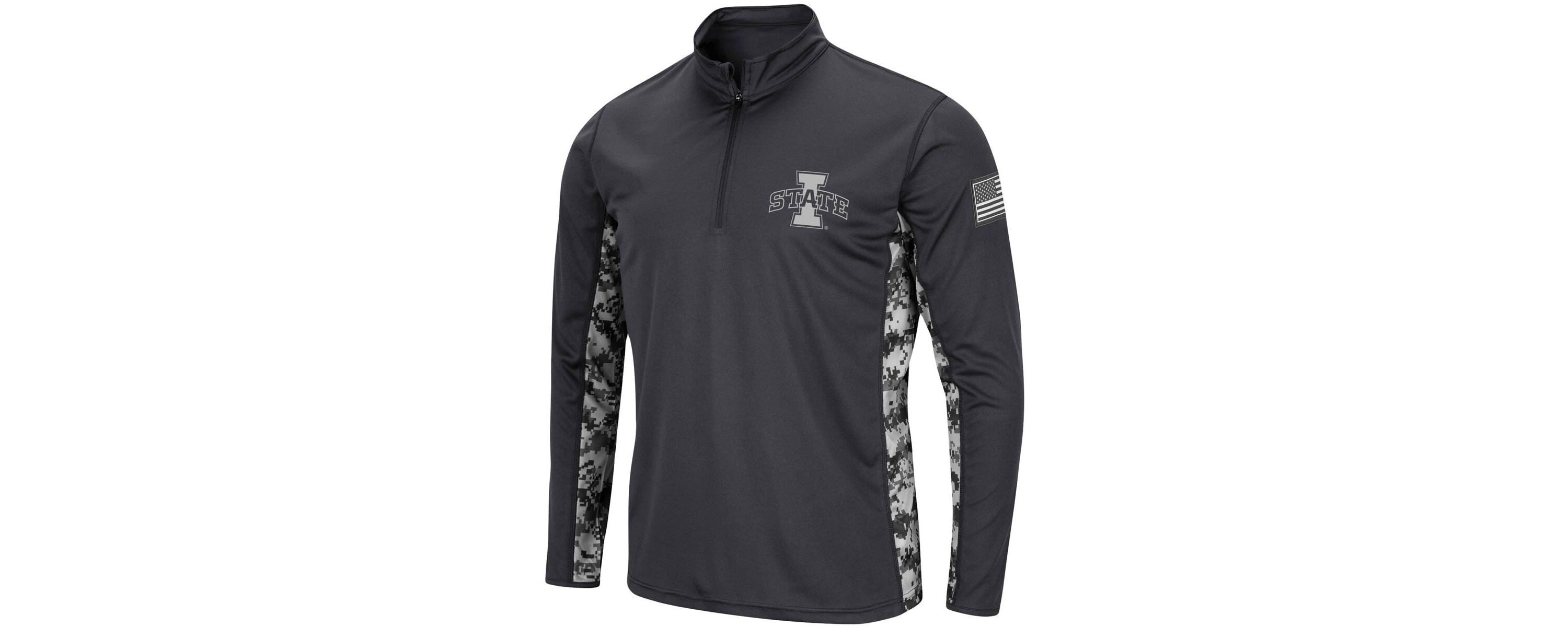 NCAA Iowa State Cyclones OHT Military Appreciation Digital Lightweight Quarter-Zip Pullover