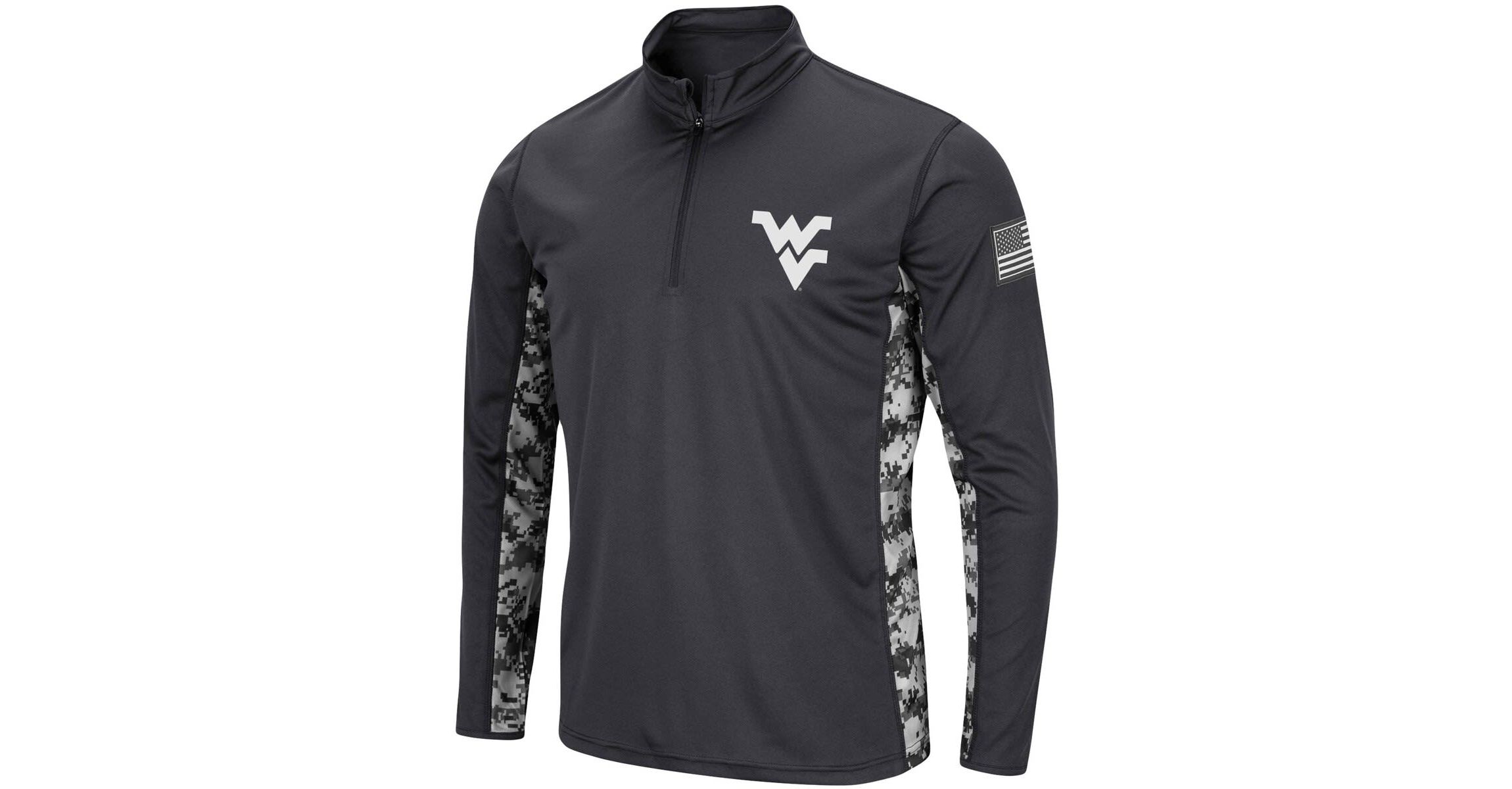 NCAA West Virginia Mountaineers OHT Military Appreciation Digital Lightweight Quarter-Zip Pullover