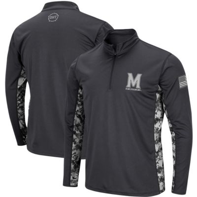 NCAA Maryland Terrapins OHT Military Appreciation Digital Lightweight Quarter-Zip Pullover