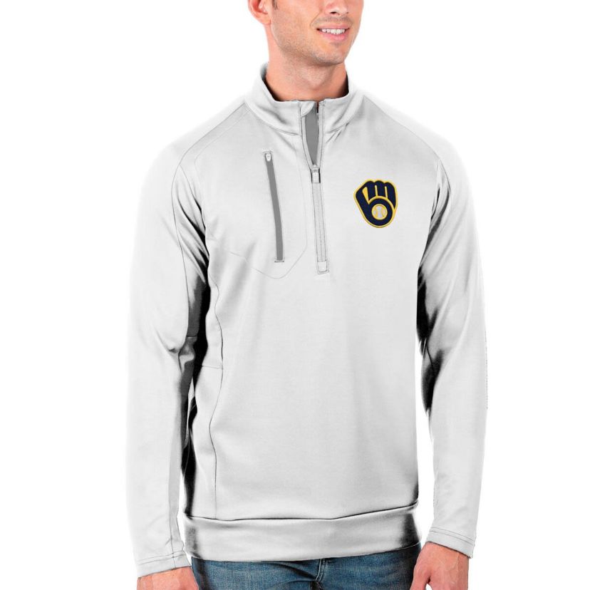 MLB Milwaukee Brewers Generation Quarter-Zip Pullover Jacket