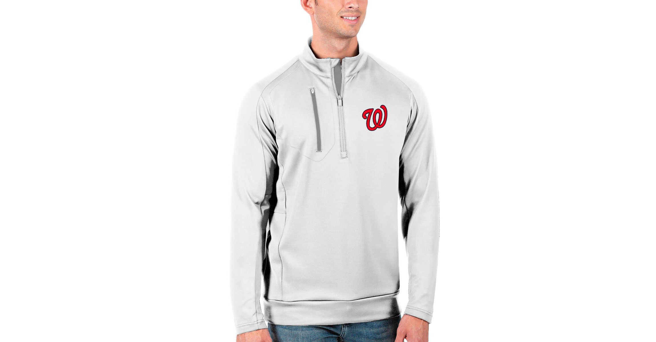 MLB Washington Nationals Generation Quarter-Zip Pullover Jacket
