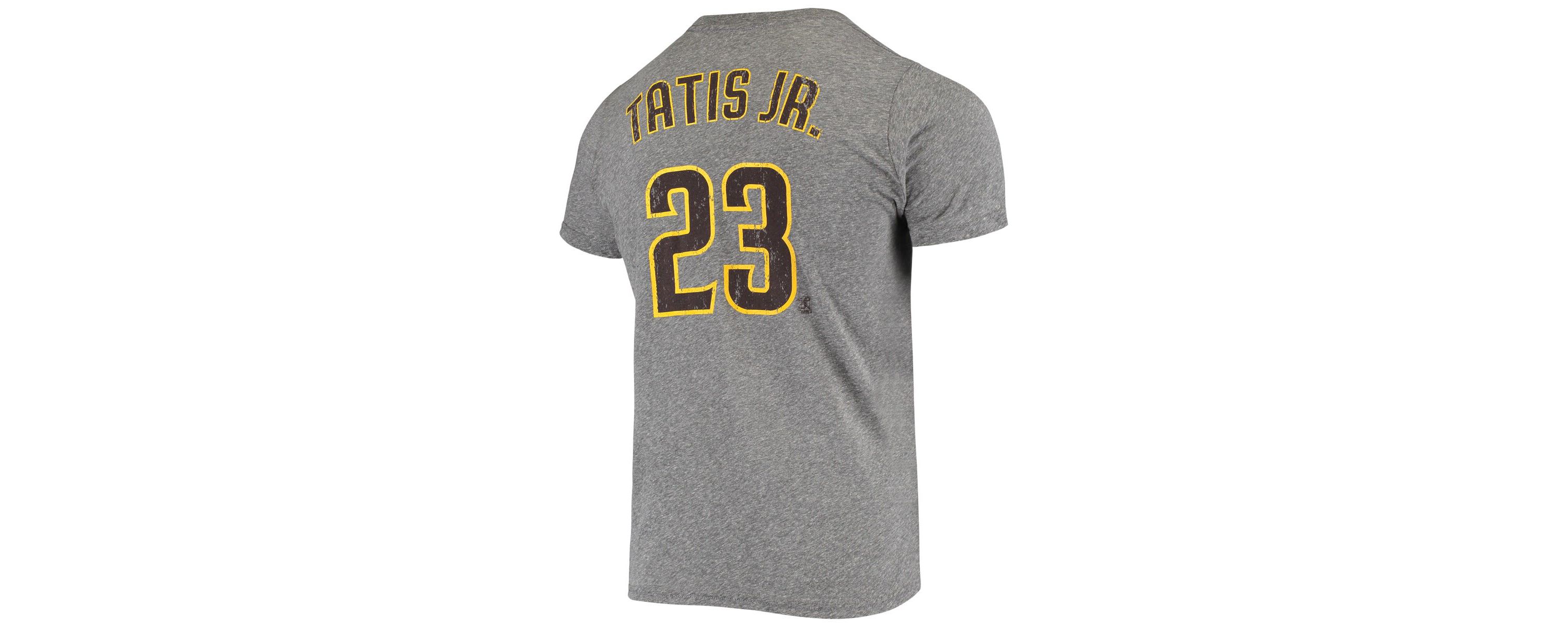 MLB Fernando Tatis Jr. ed San Diego Padres Name & Number Tri-Blend T-Shirt