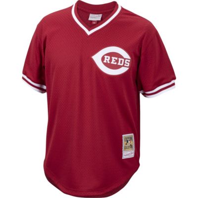 MLB Pete Rose Cincinnati Reds Cooperstown Collection Mesh Batting Practice Jersey