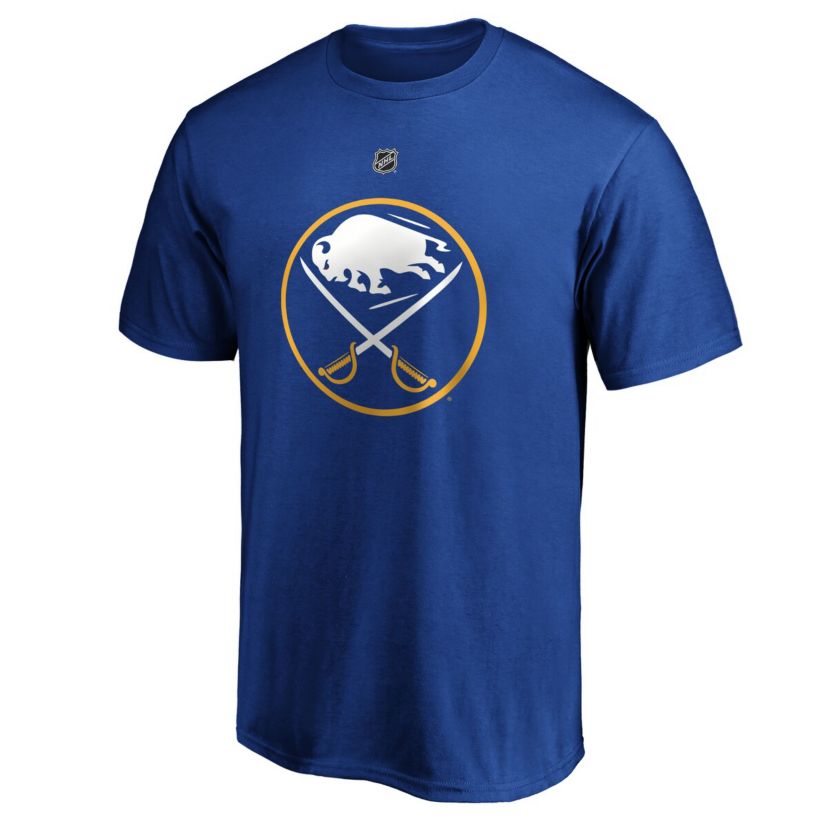 NHL Fanatics Jeff Skinner Buffalo Sabres Authentic Stack Name & Number T-Shirt