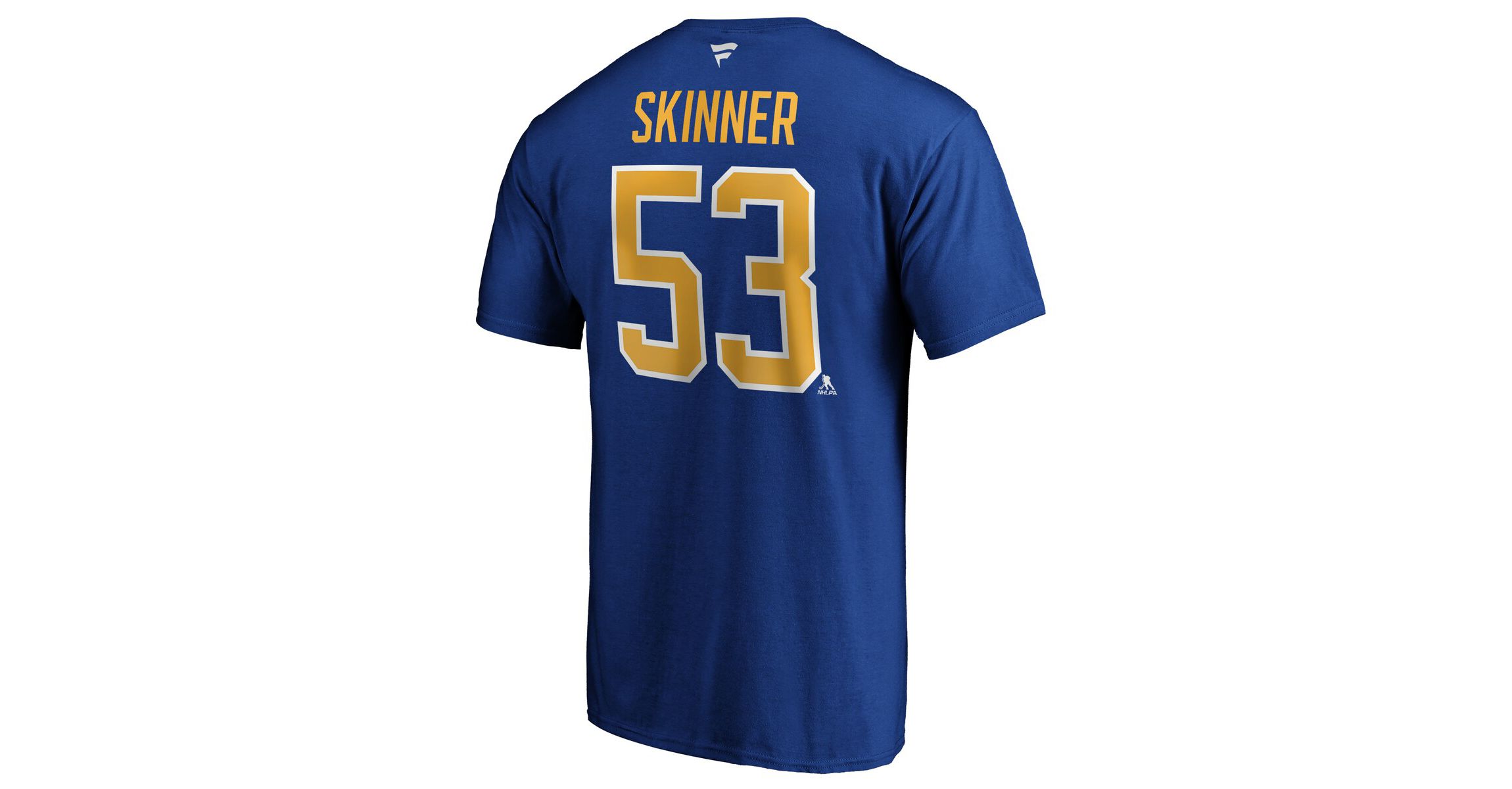 NHL Fanatics Jeff Skinner Buffalo Sabres Authentic Stack Name & Number T-Shirt