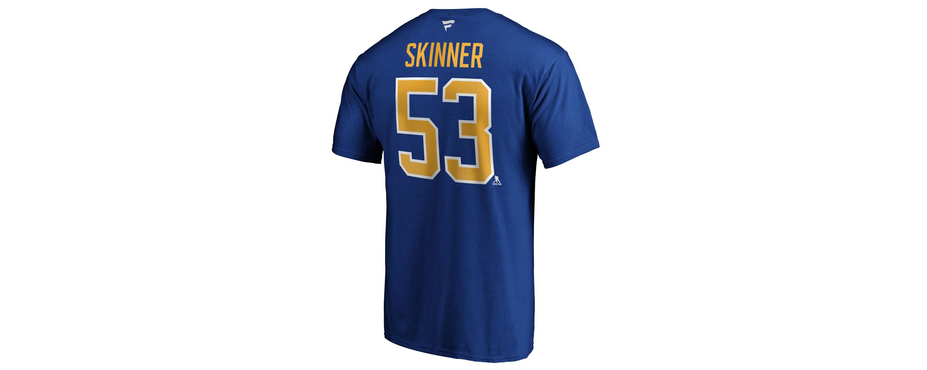 NHL Fanatics Jeff Skinner Buffalo Sabres Authentic Stack Name & Number T-Shirt