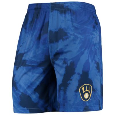 MLB Milwaukee Brewers Tie-Dye Training Shorts