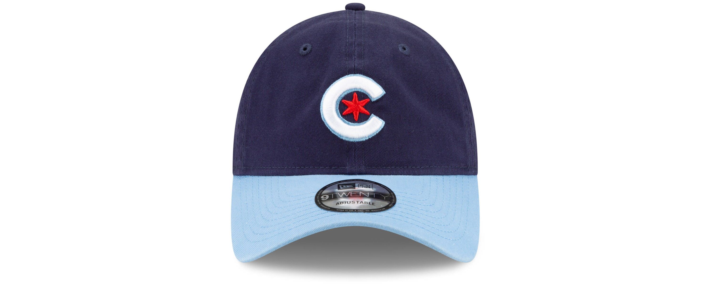 MLB Navy/Light Chicago Cubs 2021 City Connect 9TWENTY Adjustable Hat