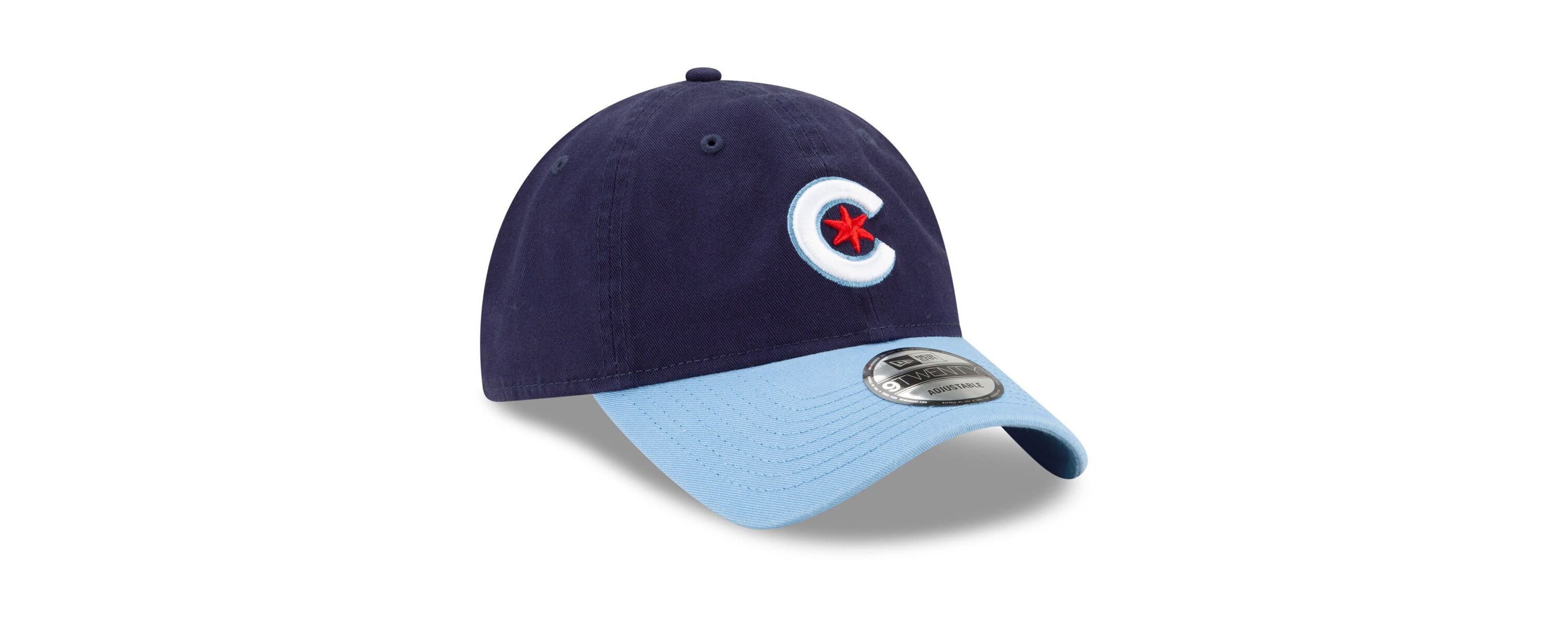 MLB Navy/Light Chicago Cubs 2021 City Connect 9TWENTY Adjustable Hat