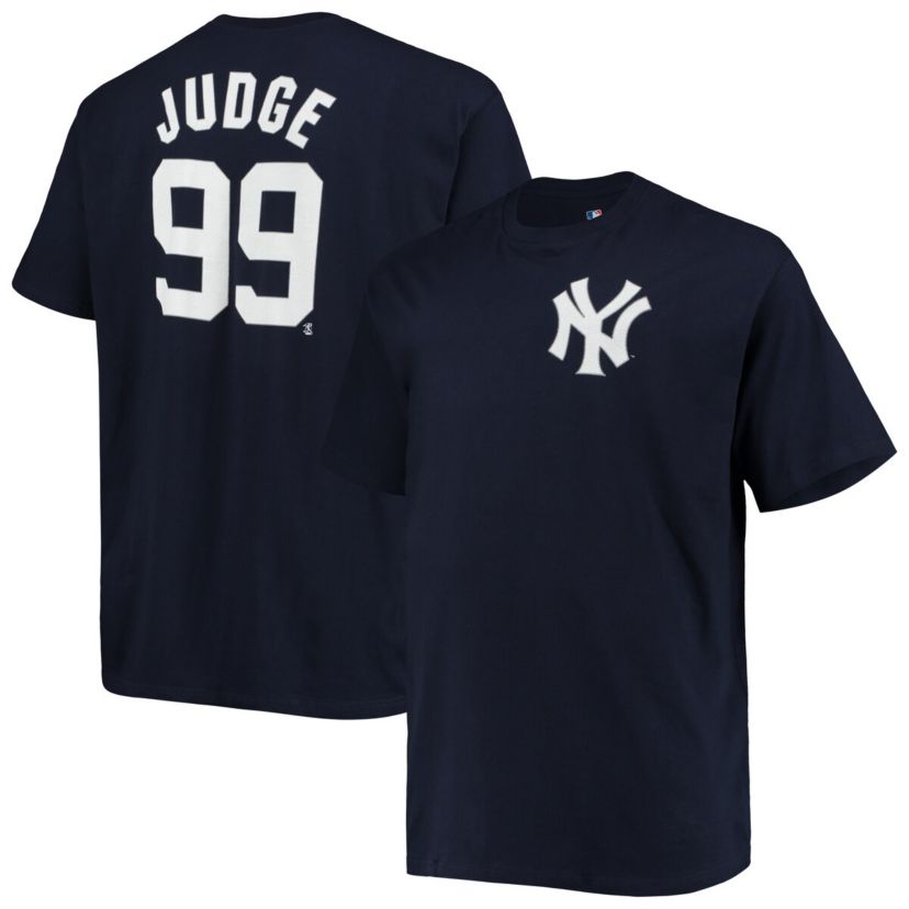 MLB Fanatics Aaron Judge New York Yankees Big & Tall Name & Number T-Shirt