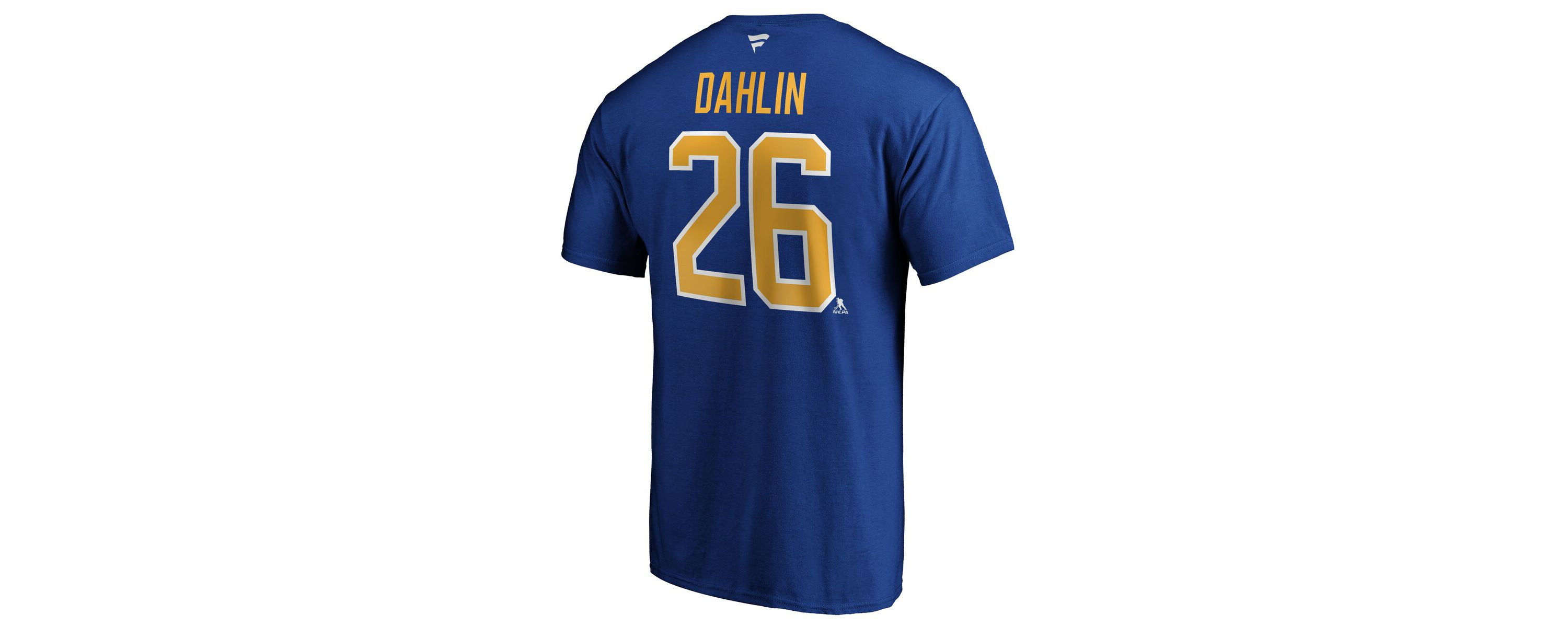 NHL Fanatics Rasmus Dahlin Buffalo Sabres Authentic Stack Name & Number T-Shirt