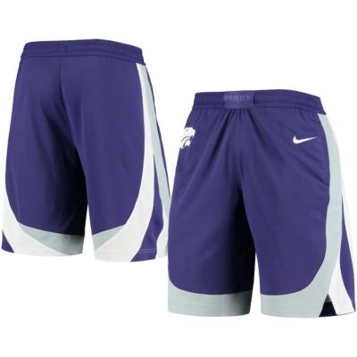 Men's NCAA Nike Kansas State Wildcats Team Replica Basketball Shorts, Purple, Medium
