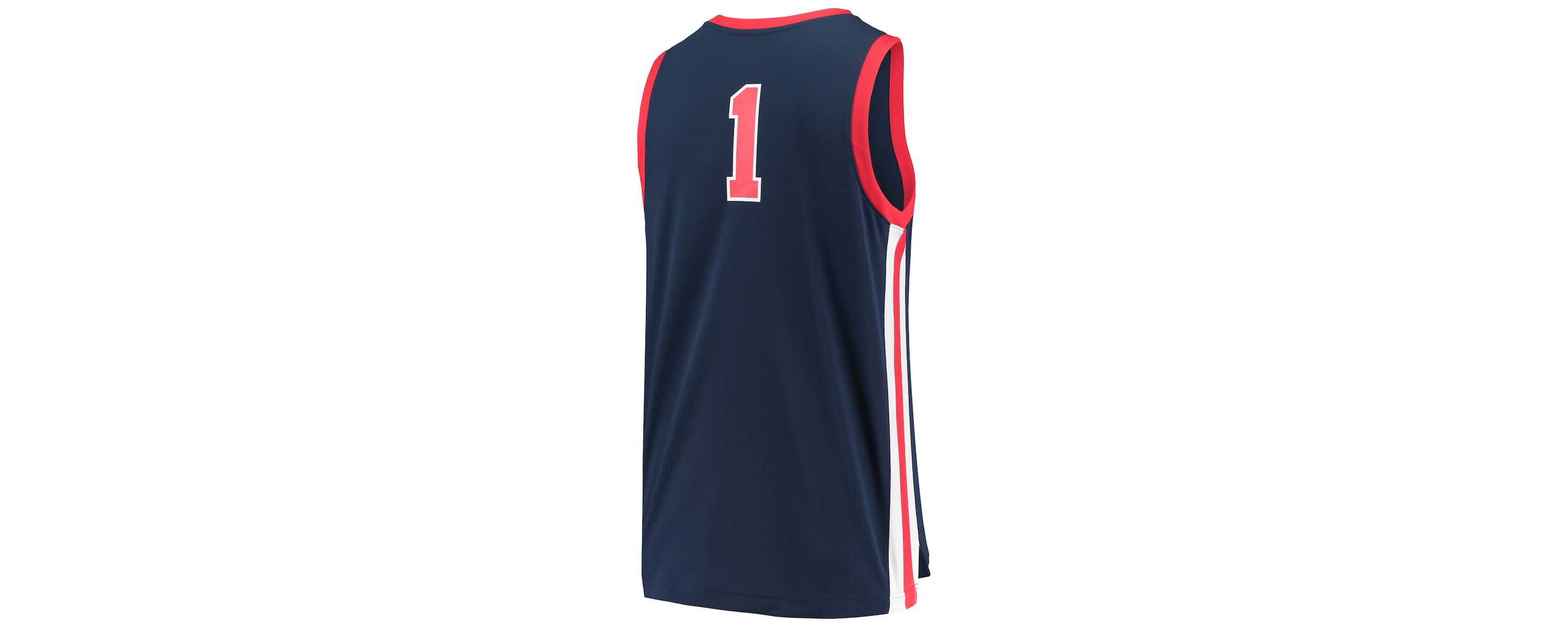 NCAA Nike #1 Ole Miss Rebels Replica Basketball Jersey
