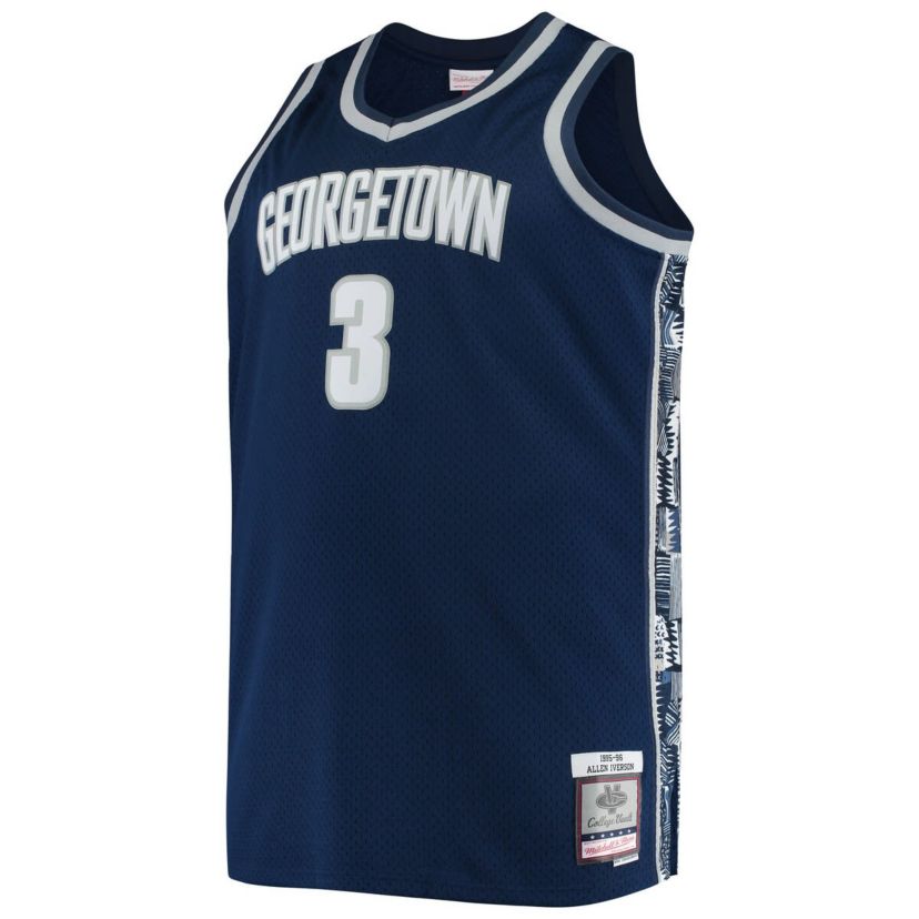 NCAA Allen Iverson Georgetown Hoyas Big & Tall 1995/96 Replica Player Jersey