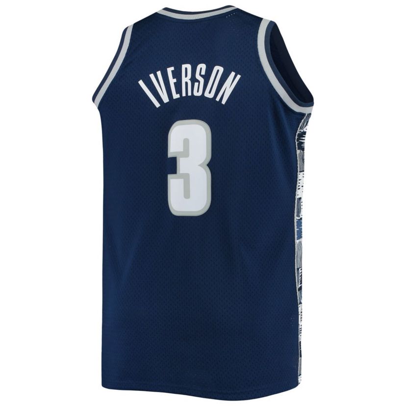 NCAA Allen Iverson Georgetown Hoyas Big & Tall 1995/96 Replica Player Jersey