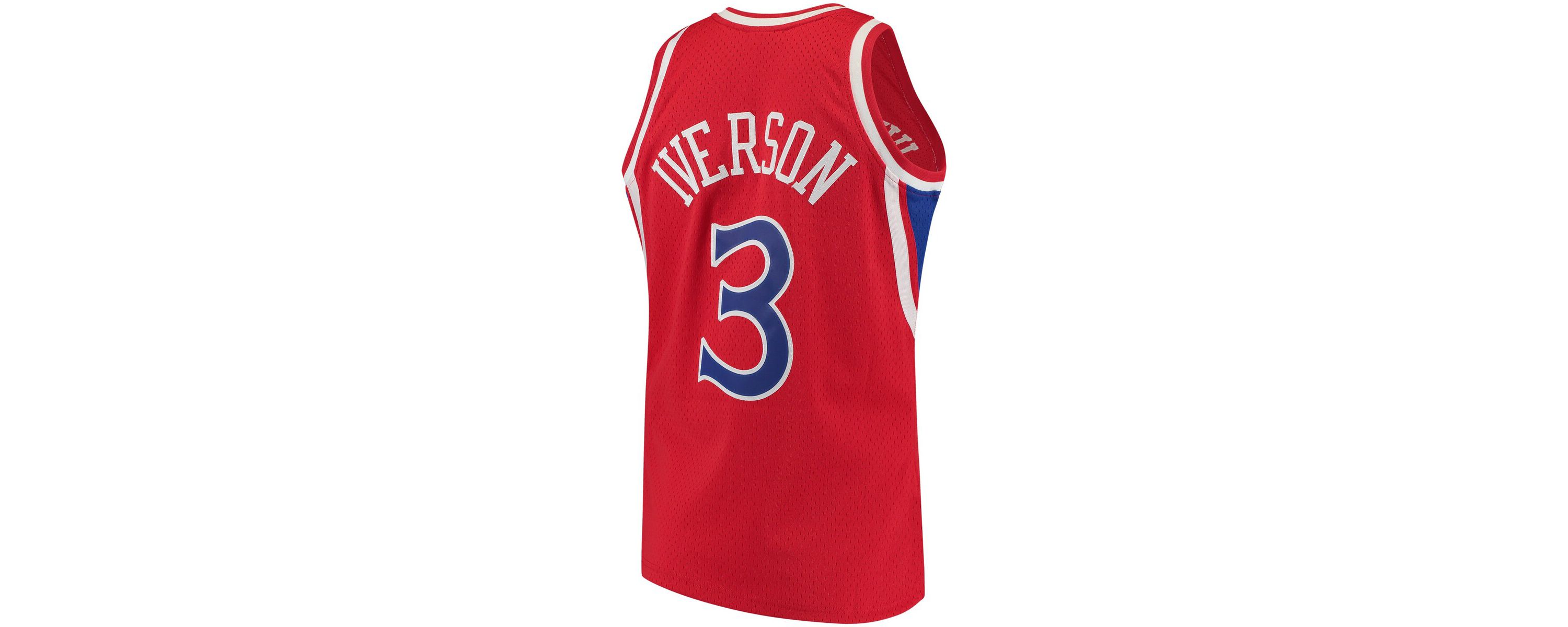 NBA Allen Iverson Philadelphia 76ers 1996/97 Hardwood Classics Authentic Jersey