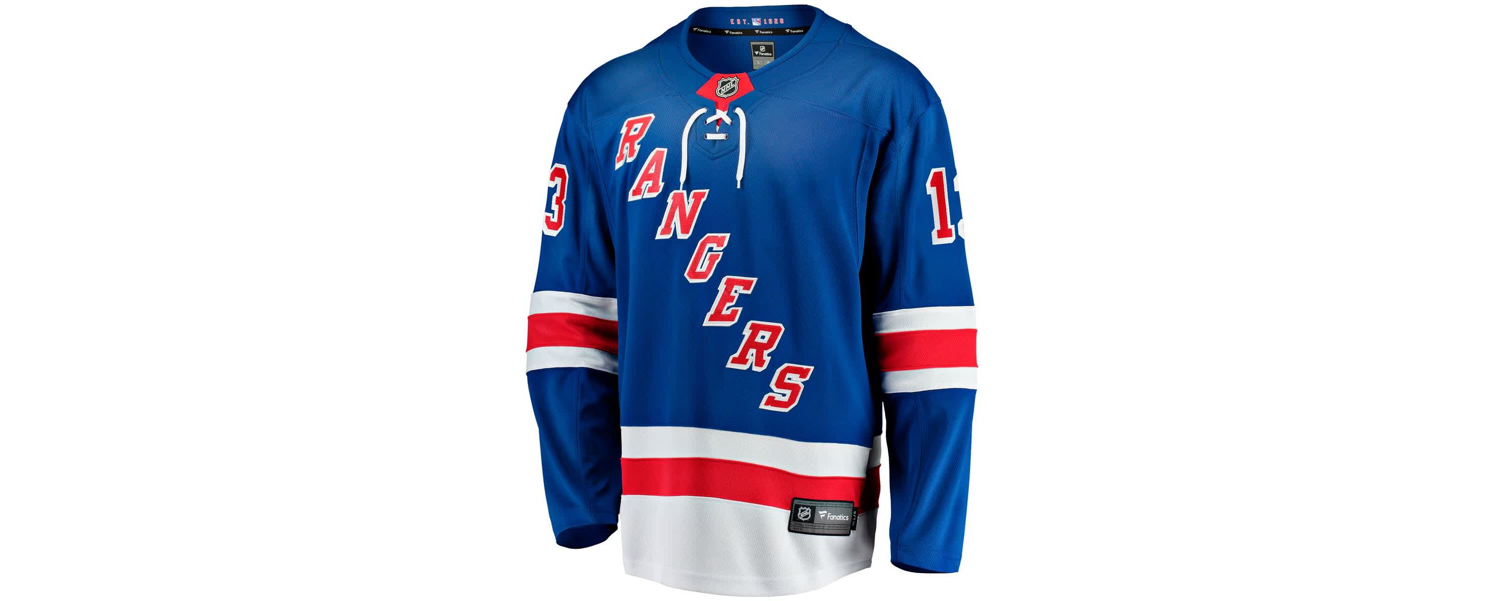 NHL Fanatics Alexis Lafreniere New York Rangers Home Breakaway Jersey