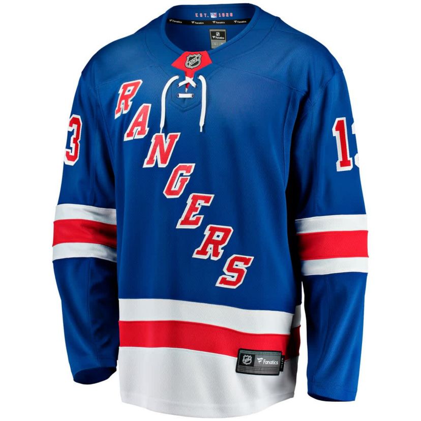 NHL Fanatics Alexis Lafreniere New York Rangers Home Breakaway Jersey