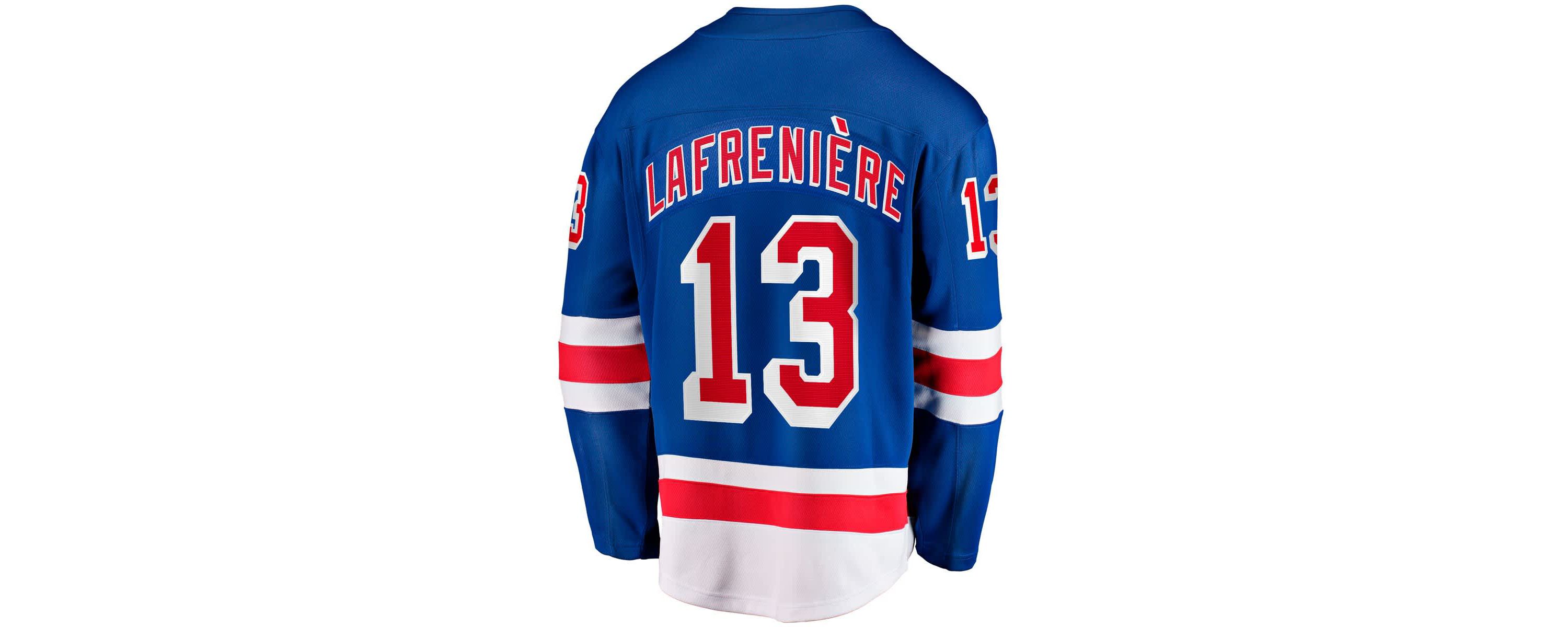 NHL Fanatics Alexis Lafreniere New York Rangers Home Breakaway Jersey