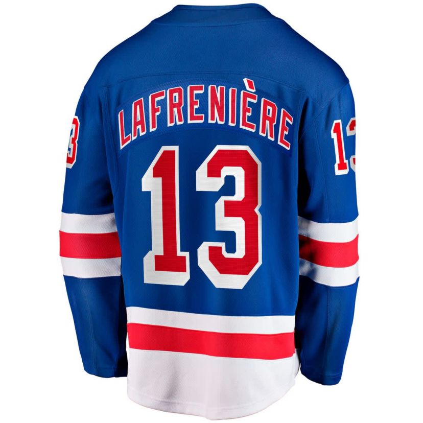 NHL Fanatics Alexis Lafreniere New York Rangers Home Breakaway Jersey