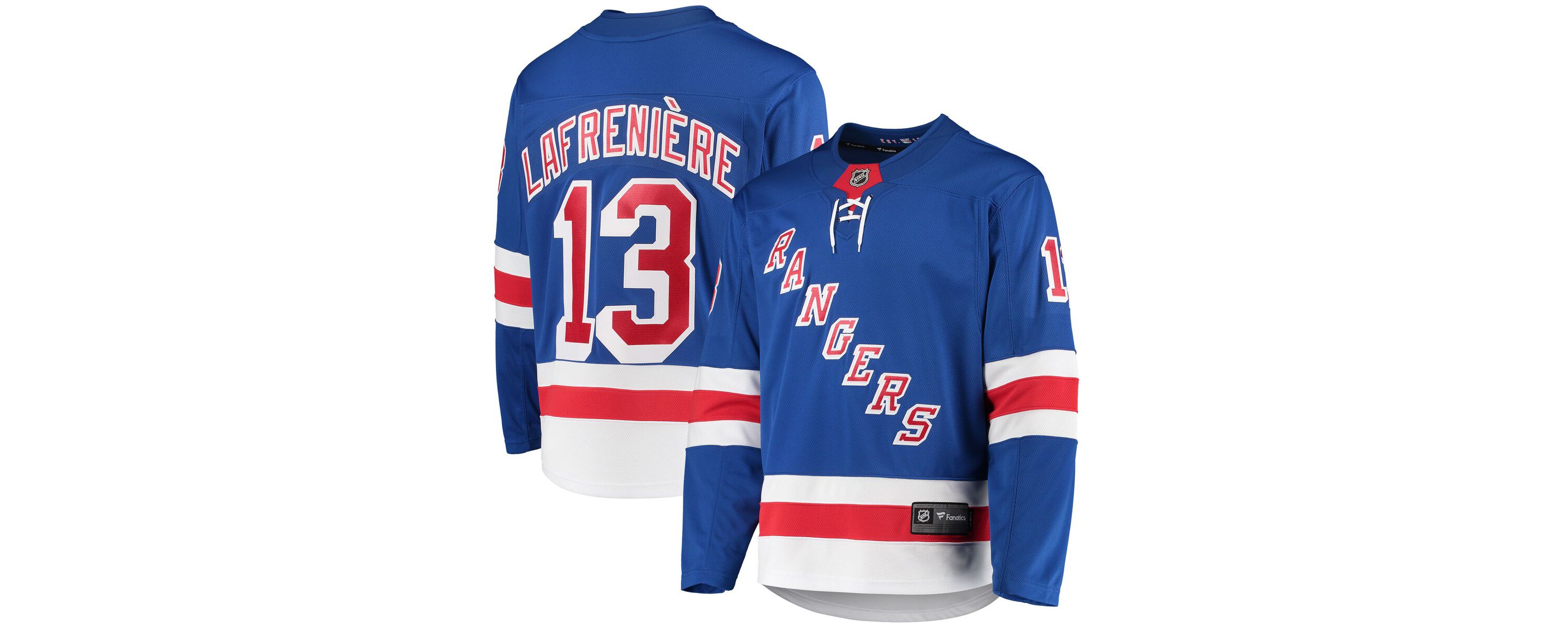 NHL Fanatics Alexis Lafreniere New York Rangers Home Breakaway Jersey