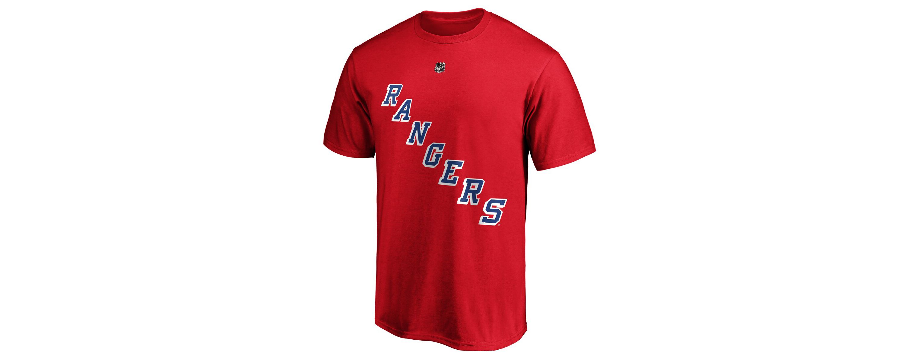 NHL Fanatics Alexis Lafrenière New York Rangers Authentic Stack Name & Number T-Shirt