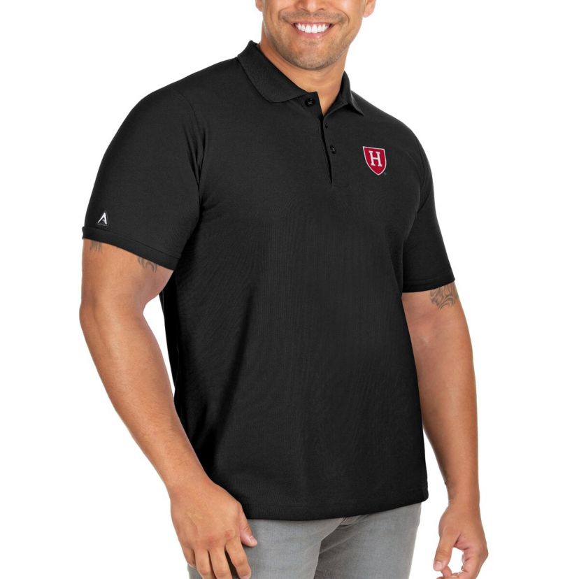 Harvard Crimson NCAA Harvard Big & Tall Legacy Pique Polo