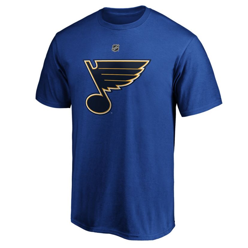 NHL Fanatics Torey Krug St. Louis Blues Authentic Stack Name & Number T-Shirt