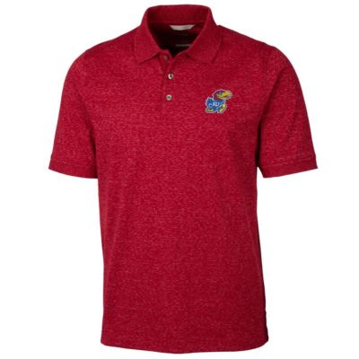 NCAA Kansas Jayhawks Big & Tall Advantage Space Dye Polo