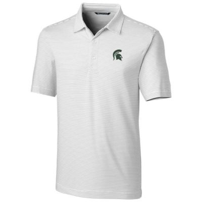 NCAA Michigan State Spartans Big & Tall Forge Pencil Stripe Logo Polo