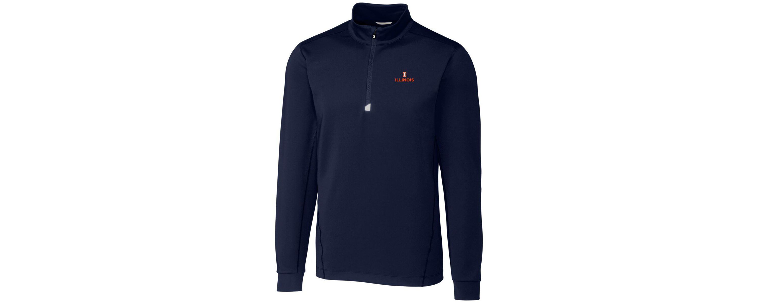 NCAA Illinois Fighting Illini Big & Tall Traverse Half-Zip Jacket
